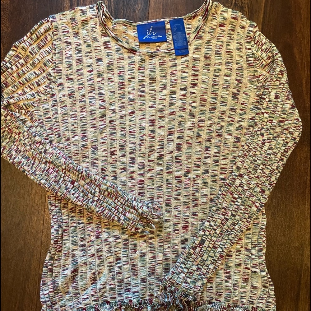 Jh Collectibles Ribbed Pullover Sweater
